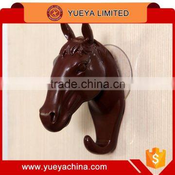 3D horse head shapedsuction cup hook-coffee