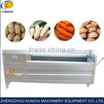 Brush Style Carrot Washing Peeling Machine/ washer and peeler for potato/ cassava of high effective and good quality