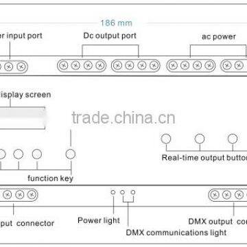 High Quality and Huge Capacity 4CH 5A Rail Dmx 512 Light Controller photo-4