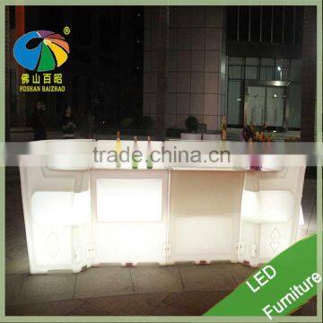 Aibaba Com Foshan Furniture Led Cocktail Table Flashlight Table With Lithium Battery