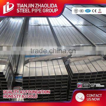 Q195 Q235 Q345 Material Welded Square Hollow Galvanized Steel Tube With CE Certificate photo-5