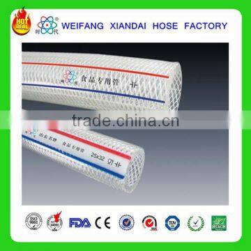 FOOD GRADE PVC Clear Braid Hose ,felxible Hose,blue and Red Air Hose photo-2