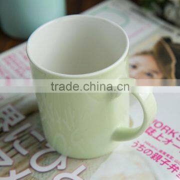 Haonai high quality hot sale white ceramic cup