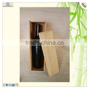 Unfinished Wood Crafting Personalized Slid Bamboo Wine Box photo-6