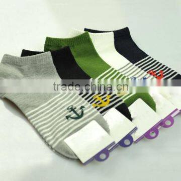 Wholesale Korea Stripe Slipper Man Loafer Socks photo-6
