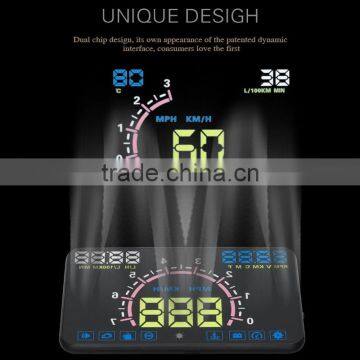 Latest Automotive E350 5.8" Inch Car OBD2 Headup LED OBD2 Display HUD photo-5