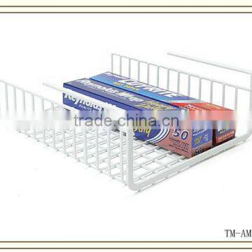 New design white color shelf wrap wire rack