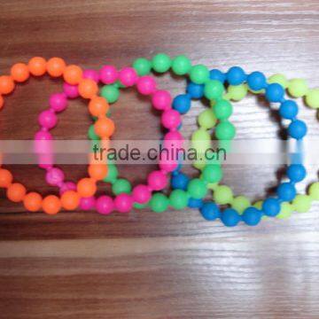 Newly Wear-resisting Colorful Silicone Bead Bracelet photo-2