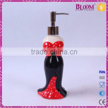 Delicate Unique Shape Small Ceramic Lotion Dispenser photo-2
