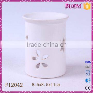 modern decoration desgin ceramic white aroma burner