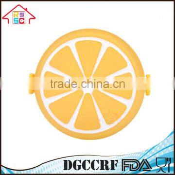 NBRSC Lemon Shaped 2 Layers Round Microwave Bento Lunch Box Kids Picnic Food Plastic Container photo-2