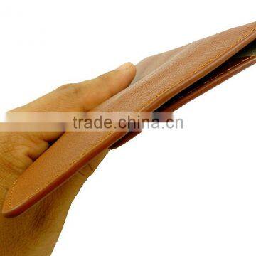 Personalized Passport Holder in Brown Leather Passport Cover photo-3