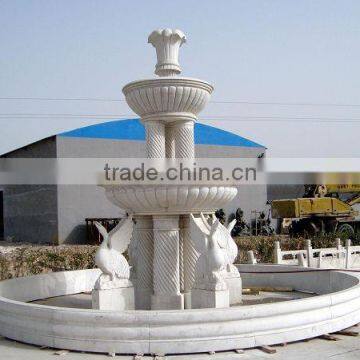 Outdoor Stone Garden Figure Water Sandstone Fountain photo-4