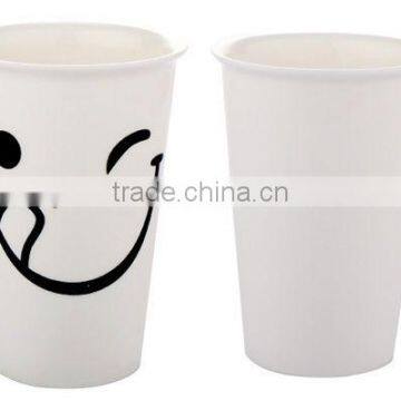 Smilling Empression Single-wall Starbucks Porcelain Mug