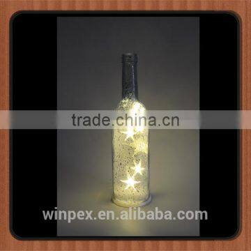 Led battery operated wine bottle christmas light , bottle decorative light