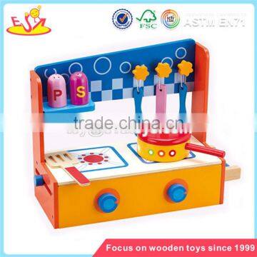 Wholesale interesting baby wooden kitchen toy role play game kids wooden kitchen toy W10C050