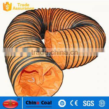 China Coal Group Manufacturer Flexible Pvc Collapsible Hose Heat Resistant Air Duct