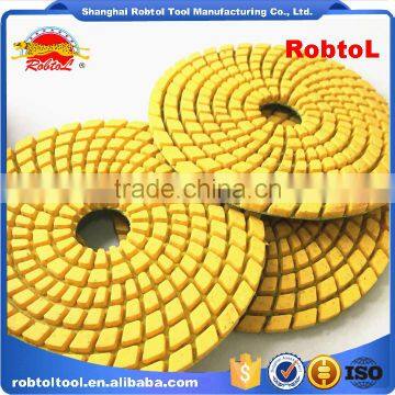 3" 50# Diamond Polishing Pads Hook and Loop Flexible Marble Granite Concrete Stone Wet Dry Grinding Floor Disc photo-6