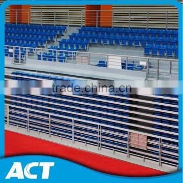 Steel tribune seating, retractable bleacher with seats