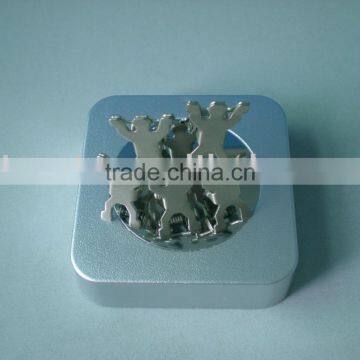 promotional magnetic clip with square base, clips, office supplies