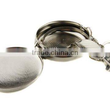 Wholesale Stainless Steel Pocket Portable Mini Keychain Keyring Round Cigarette Ashtray photo-3