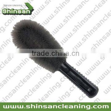 PP ,TPR Blue+black+grey Two Prong Brush,car Wash Brush,wheel Brush photo-2
