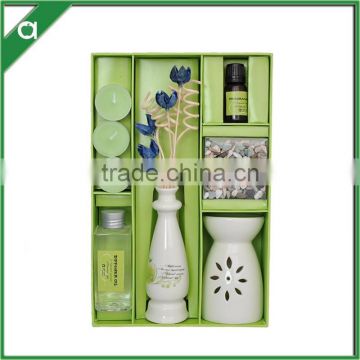 Fragrance oil /oil burner /T-light gift set,ceramic perfume aroma reed diffuser