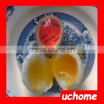 UCHOME Hot Sell Fashion Temperature Controlled Colour Changing Egg Timer FDA Egg Shape Kitchen Timer