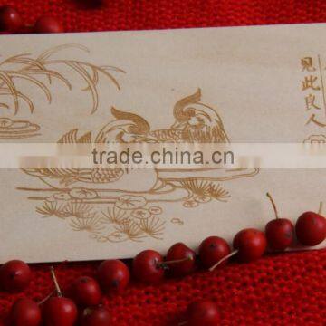 Fancy Decorative Laser Engraved Wooden Birthday Card photo-3