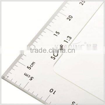 Kearing OEM Plastic Set Square Scales / Sew Scale Ruler 1: 3,plastic Transparent Triangle Scale Ruler # DM20 photo-2