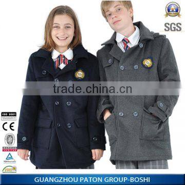 School Uniform kids fleece water resistant jackets for kid