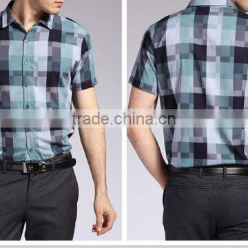 Wrinkle Free Bamboo Fabric, Plaid Formal Shirts for Men photo-2