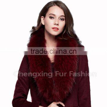 COLLAR-R1B New Fashion Real Raccoon Fur Winter Detachable Fur Collars photo-3