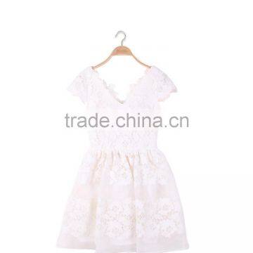 Maxnegio Fashion Red Lace Junior Bradesmaid Dress photo-4