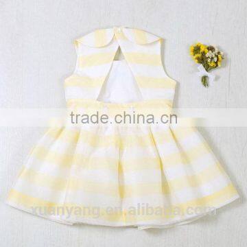 Hot Selling Sleeveless Stripe Kids Clothing Casual Baby Girls Frocks Designs Children Girl Dress photo-2