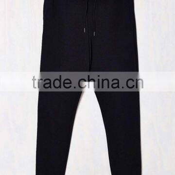 Dark Black Soft Wear Slim Cotton Tri-runner Sweatpants for Men photo-2