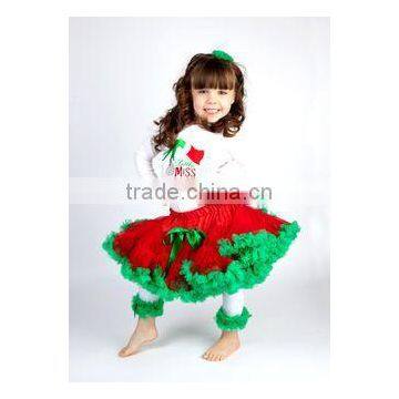 Lovely Girls Christmas Wear TuTu Dresses Red Pettiskirts Tulle Dress photo-4