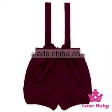 Boutique Outfit Solid Color Baby Girls Short Pants With Cute Bow For 0-6Years Girl Wear photo-3