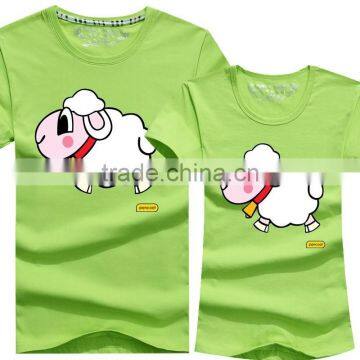 Custom Made Cheap Unique Lovely Cartoon Couple T-Shirts photo-2