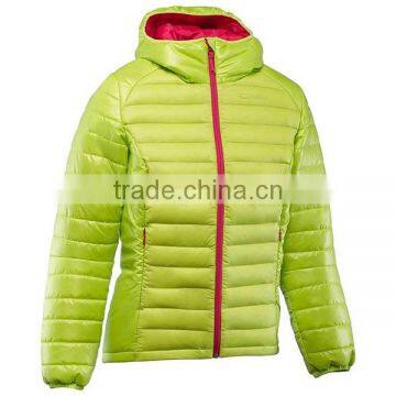 Women Outdoor Blank Hooded Varsity Jacket Quilted Down Jacket for Winters photo-3