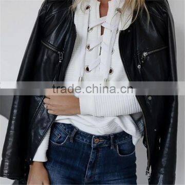 Runwaylover 079 Hot Sale 2017 Ladies Fashion Hoodie With Tie photo-4