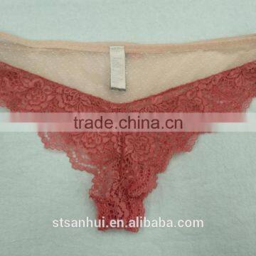 Wholesale Ladies' Sexy Fancy Panty Thong Sex Lace G-string Young Girls Thong Underwear Nylon Panties for Girl photo-2