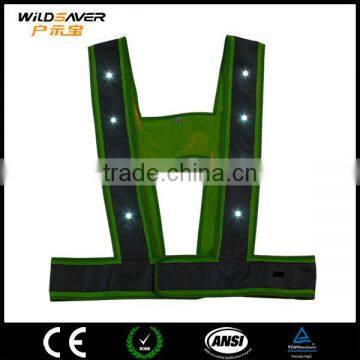 night vision led reflective high quality work wear belt