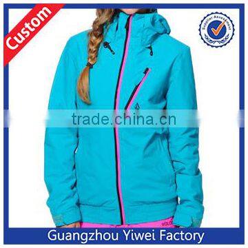 OEM New Cotton Women's Panorama Teal Snowboard Jacket 2014
