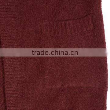 Winter Chunky Heavy Gauge Open Front 100% Wool Cardigan Sweater for Women photo-4