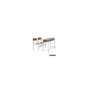 Double School Desk and Chair