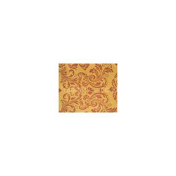 Plumply Flower Printed Faux Leather Upholstery Fabric With Non Woven Backing