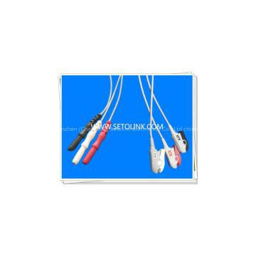 Din Style Safety ECG Leadwires