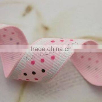 2017 New round dot pattern Grosgrain Ribbon 15mm Sold By m 1021643