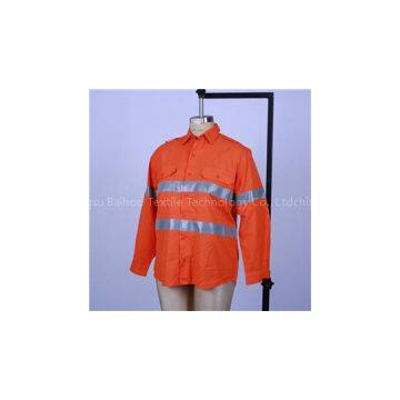 FR Knit HV Orange Fabric